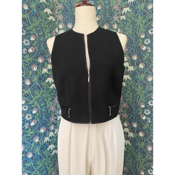 Vintage Emanuel Ungaro 3 piece pantsuit in white and black, size 6 - Picture 8 of 10